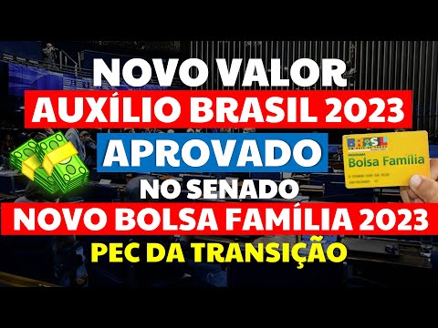 🙏ÓTIMA NOTÍCIA! SENADO APROVA NOVO VALOR BOLSA FAMÍLIA 2023! MUDANÇAS AUXÍLIO BRASIL PEC TRANSIÇÃO