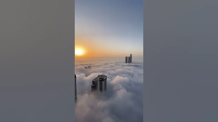 Dubai - City Above the Clouds 🇦🇪☁️ #dubai #clouds #sky #views #shorts #viral #status #trending