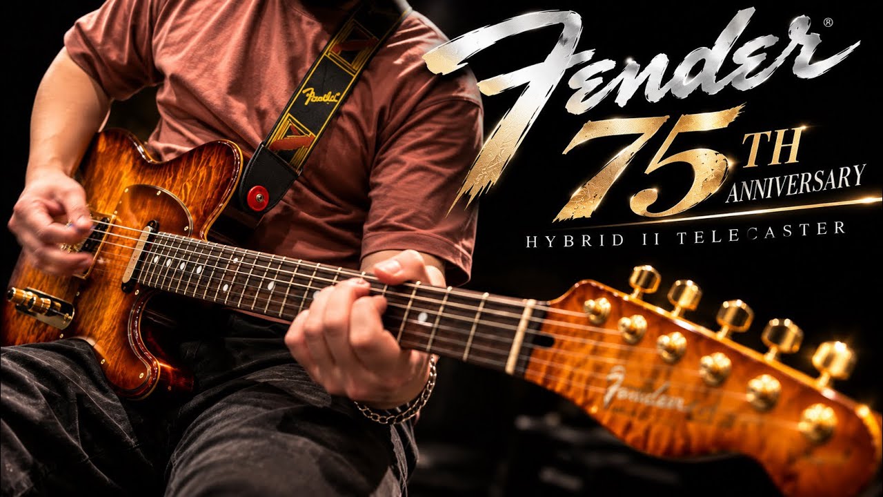 Fender 75周年】友達が限定Telecasterを買ったので弾いてみた！ - YouTube