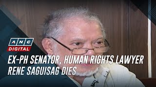 Ex-PH senator, human rights lawyer Rene Saguisag dies | ANC