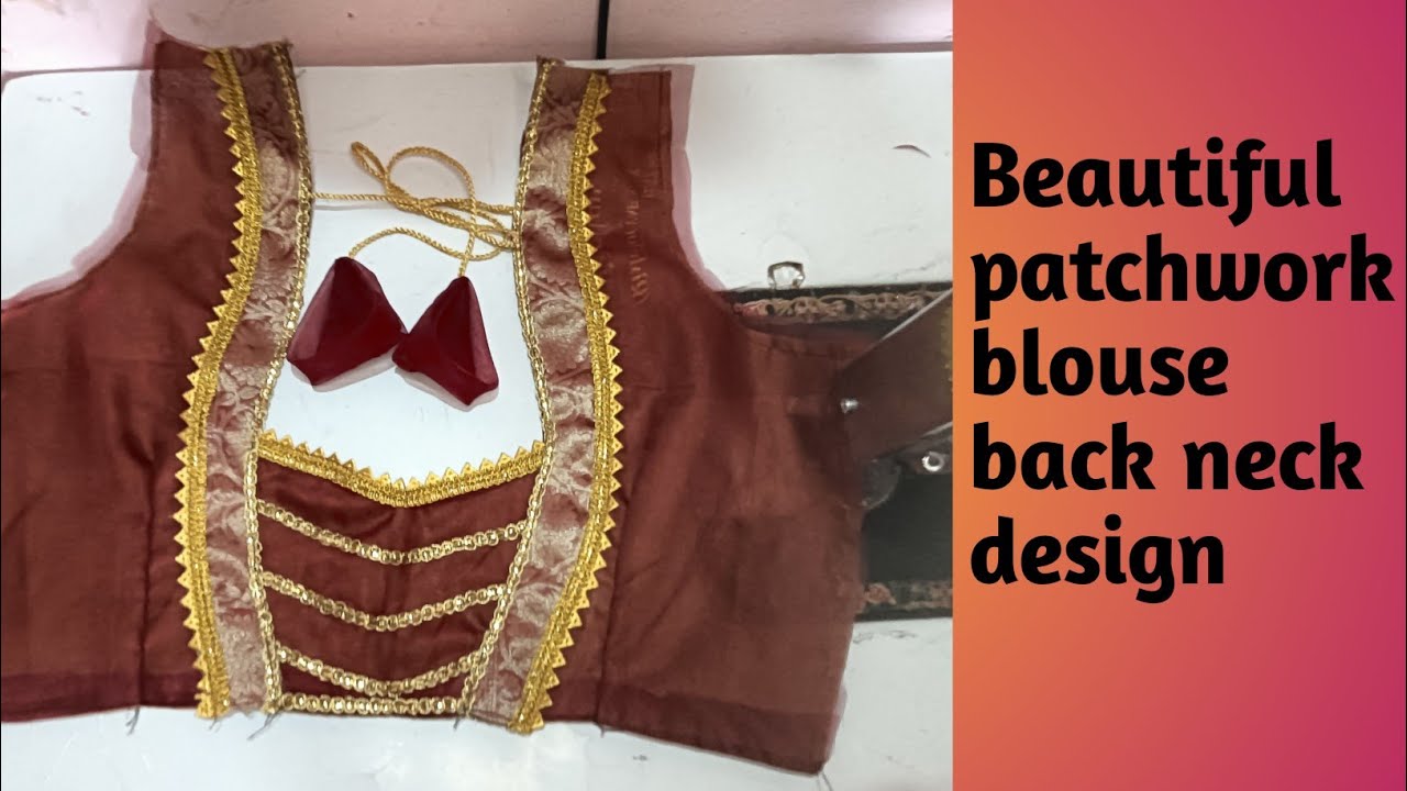 Beautiful patchwork blouse design # very simple # कोणीही बनवेल 