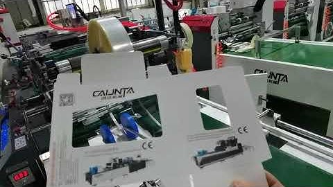 Automatic window patching machine with V creasing with V cutting