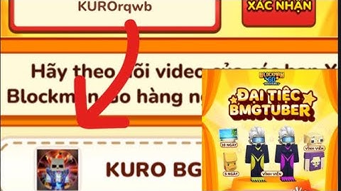 Các code để nhập vào buổi tiệt BMGTUBER.