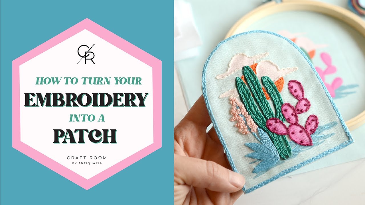 How to Turn Your Embroidery Into a Patch | DIY Tutorial - YouTube