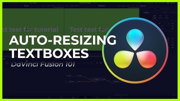 AUTO RESIZING TEXTBOXES IN FUSION DaVinci Fusion 101 EPISODE 3