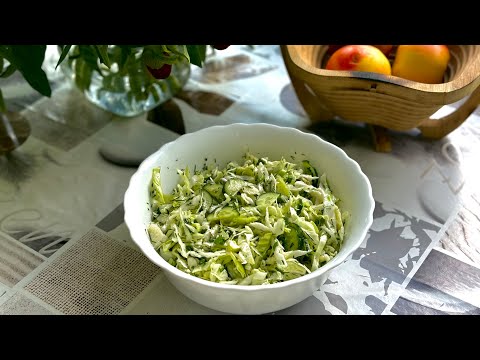 ВИТАМИННЫЙ САЛАТ ИЗ КАПУСТЫ С ВКУСНОЙ ЗАПРАВКОЙ!