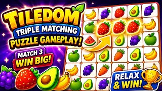 TILEDOM Game's| Matche Win Big| all max levels| Triple Matching Puzzle screenshot 1