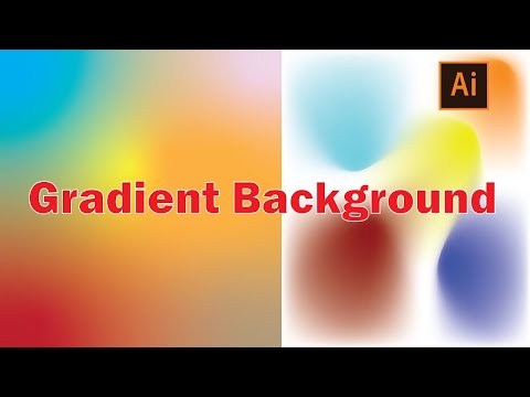Create Gradient Background Design//how to create mesh gradient in Adobe Illustrator