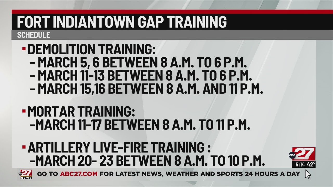 Ft. Indiantown Gap releases March controlled detonation schedule - YouTube