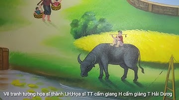 Tranh quê hương.ĐC:Họa sĩ tuấn thành.TT cẩm giang H cẩm giàng T Hải Dương.