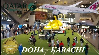 Trip Report | Qatar Airways | QR610 | Doha To Karachi | DOH - KHI | B777-300ER |