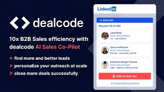 dealcode | AI Agents and Sales Co-Pilot