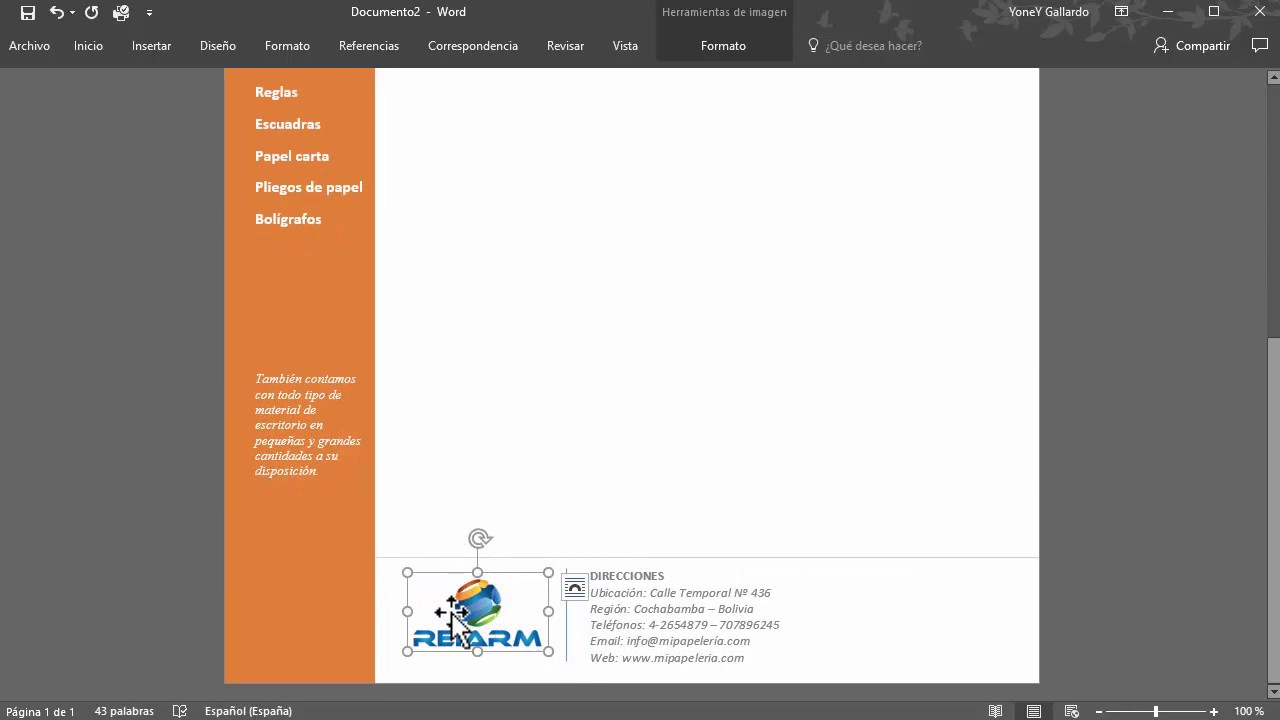 Cómo hacer un membrete elegante en Word - YouTube Cómo hacer un membrete elegante en Word - YouTube