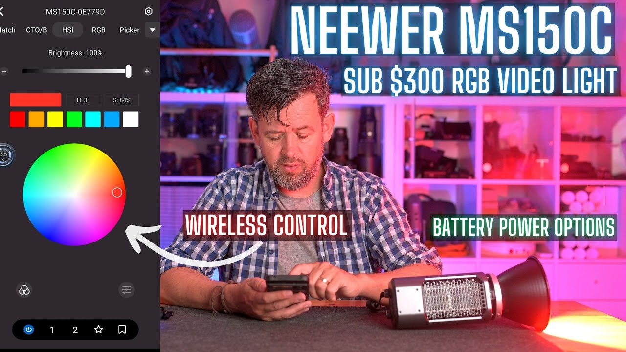 Best Budget Pro RGB video light in 2026? : Neewer MS150C review 