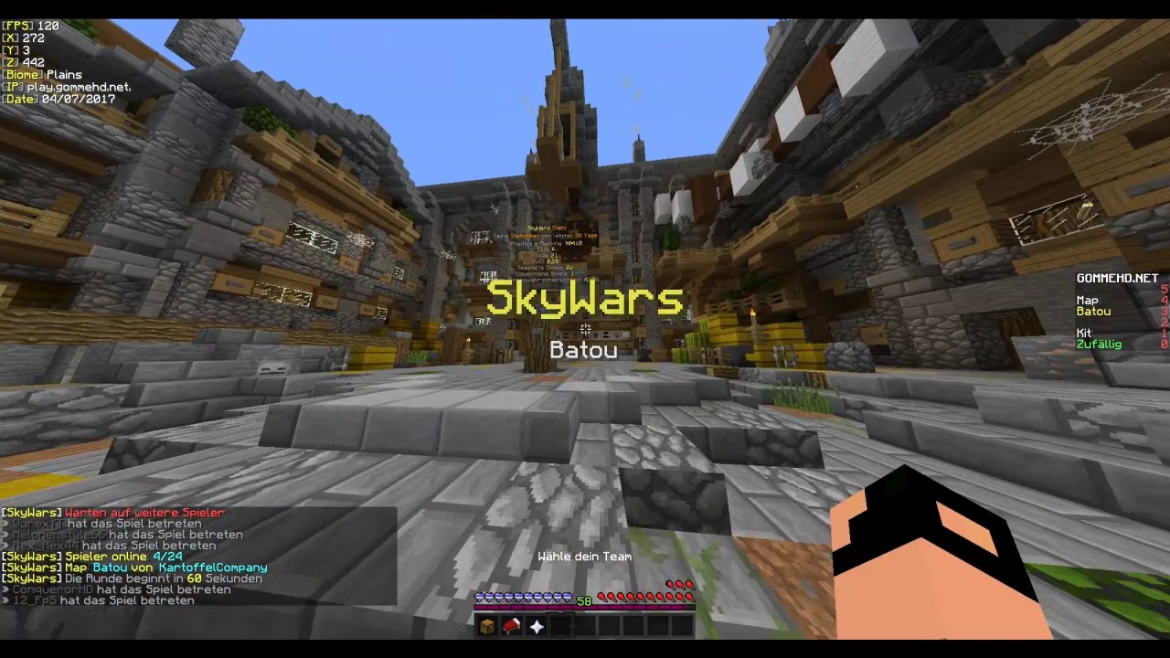Minecraft Skywars Mój pierwszy film | Skywars PL | FPG