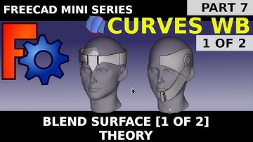 Learn FreeCAD Curves Workbench [7.1] Blend and extend surface between multiple faces. Curved shells