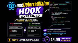 useDeferedValue Hook in React 🔥 | Complete Guide in 6 Minutes  || #ai #coding  #react  #video #viral