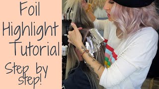 HIGHLIGHTING TUTORIAL FOIL PLACEMENT STEP BY STEP //Wholy Hair