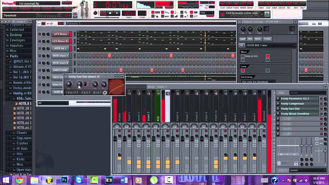 *NEW* Hooligan Making A Trap Beat/FL Studio Trap Beat Tutorial #4 (Travis Scott Type Beat)