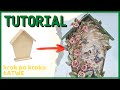 Decoupage domek dla ptaków z efektem 3D - DIY tutorial