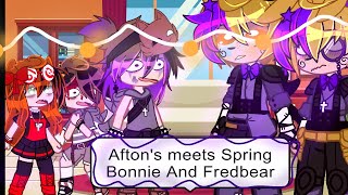 Aftons meets Spring Bonnie And Fredbear // Afton Family // Gacha Plus+ //