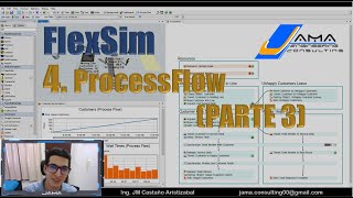 4.3 Tutorial Flexsim: Vincular Modelo 3D con ProcessFlow