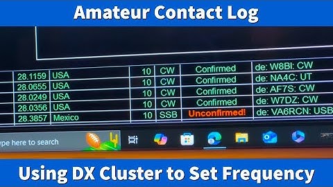 N3FJP Amateur Contact Log: Using DX Cluster to Set Frequency (video #5) #hamradio #logging #software