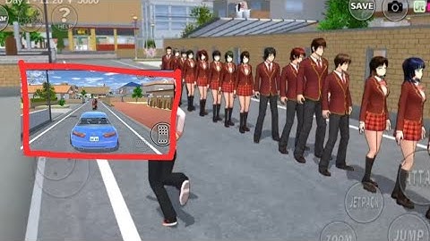 COLLECTING ALL THE NPC STUDENTS AND HIT BY CAR | SAKURA SCHOOL SIMULATOR
