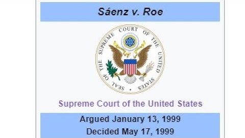 Can a state treat you differently if you are a new resident? Saenz v. Roe (1999)