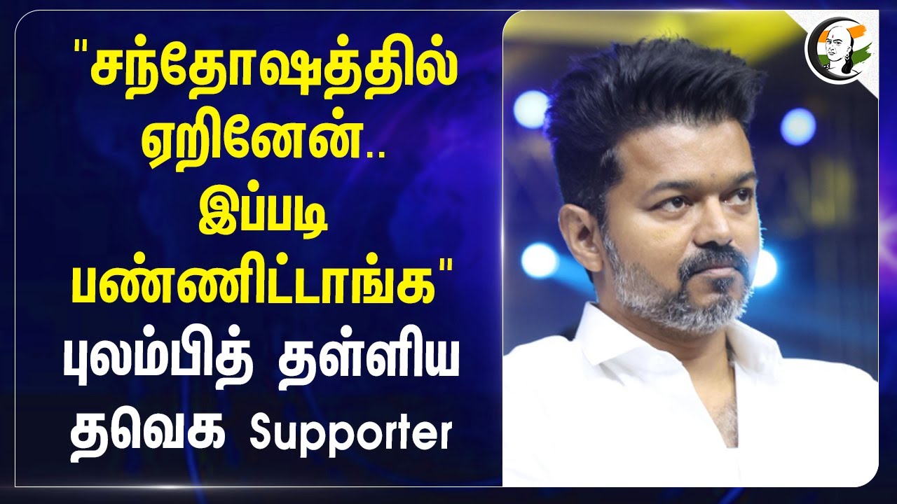 "சந்தோஷத்தில் ஏறினேன்.. இப்படி பண்ணிட்டாங்க" புலம்பித் தள்ளிய TVK Supporter | TVK | TN Police