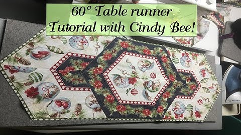 Easy 60 Degree Table Runner
