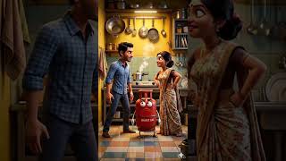 gas cylinder Manga hone per gharelu dikkate || #gascylender #aishorts #aivideo #ai #cartoon