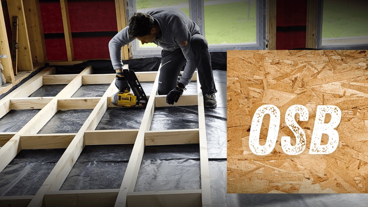 Zrobiłem podłogę z OSB na legarach 😎 | Pokazuję krok po kroku | ASMR