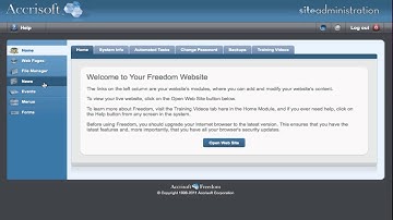 Getting Started - Intro to Freedom CMS