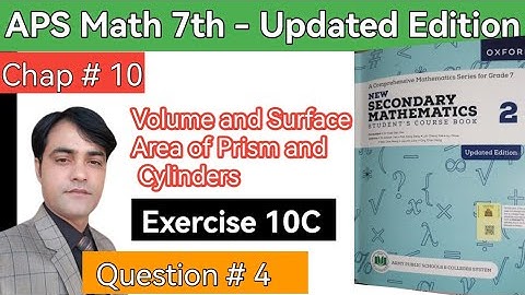 Exercise 10C Question 4 I Chapter 10 I APS Maths 7th I New Secondary Math Book 2 updated Edition.