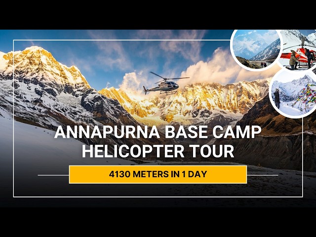 Annapurna Base Camp Helicopter Tour with Landing | Fly from Kathmandu or Pokhara | All Information — Everest Helicopter Service (video thumbnail)