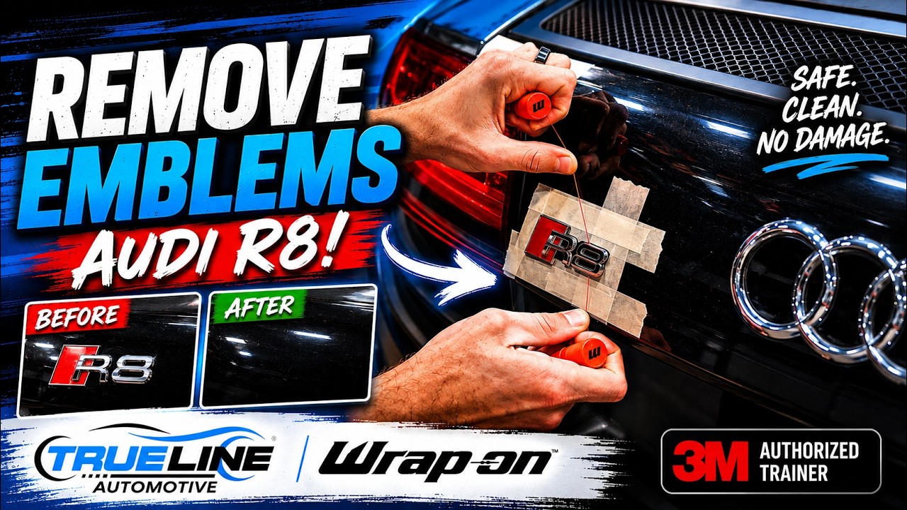 How To REMOVE Audi R8 Emblems WITHOUT Damaging Paint! - YouTube