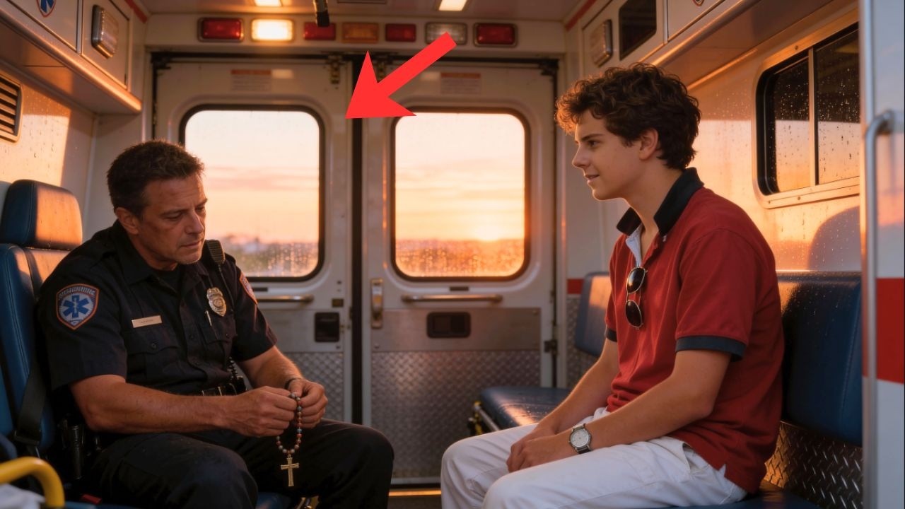 The paramedic who rescued Carlo felt the rosary burn 13 minutes later in the ambulance