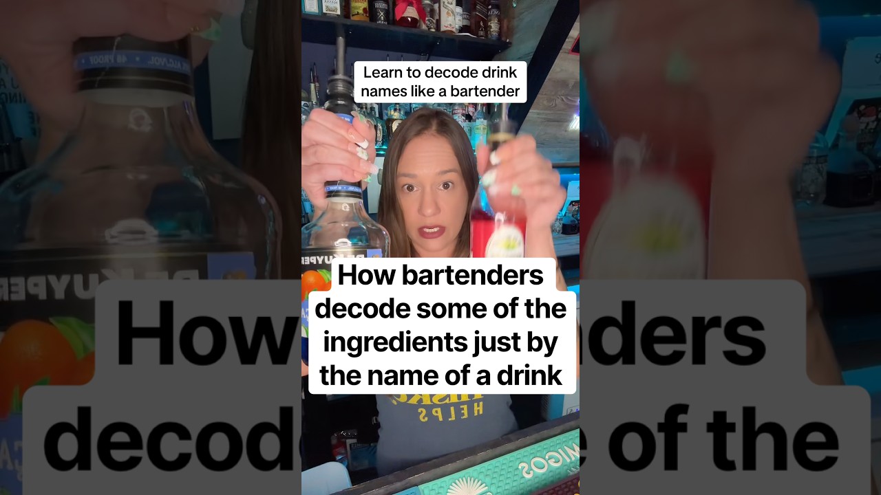 How to sometimes tell some of what is in a cocktail just by its name #BartendingTips