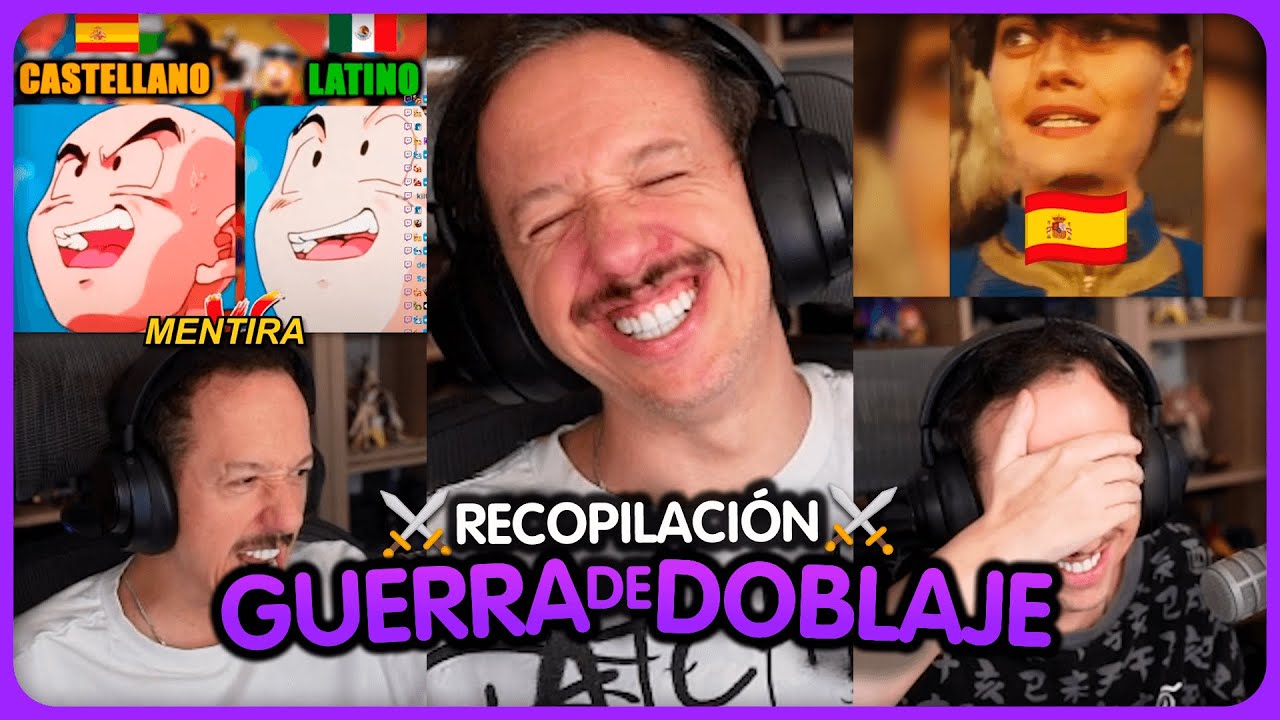 Recopilación mejores doblajes España VS Latam de KNekro 🤣 [ESPECIAL]