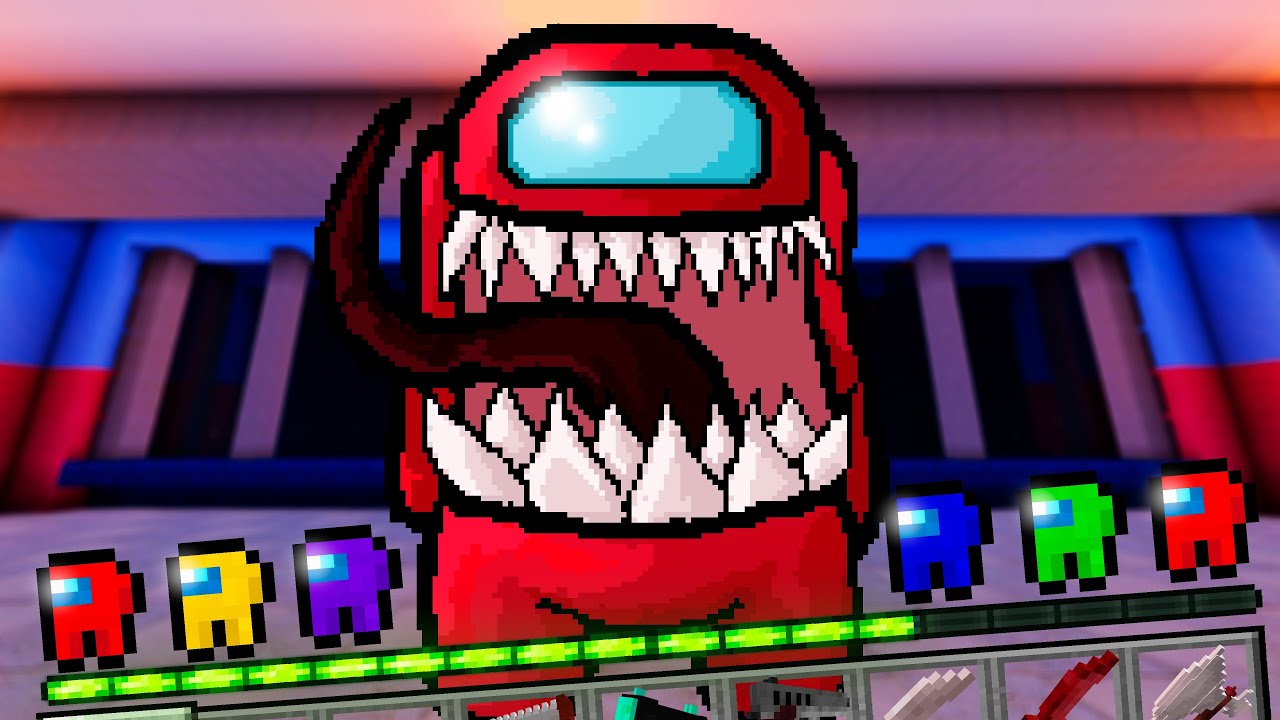 Minecraft, но Among Us Custom Hearts