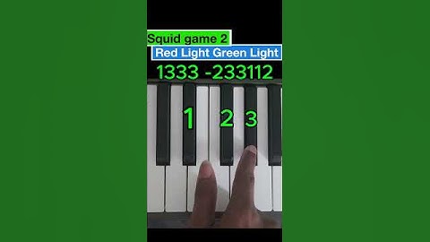 How to play Squid game 2 " Red light Green Light " piano tutorial #piano #pianotutorial #squidgame