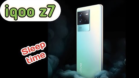 How To Change Screen Lock Time Setting In IQOO Z7, IQOO Z7,Sleep Time Setting