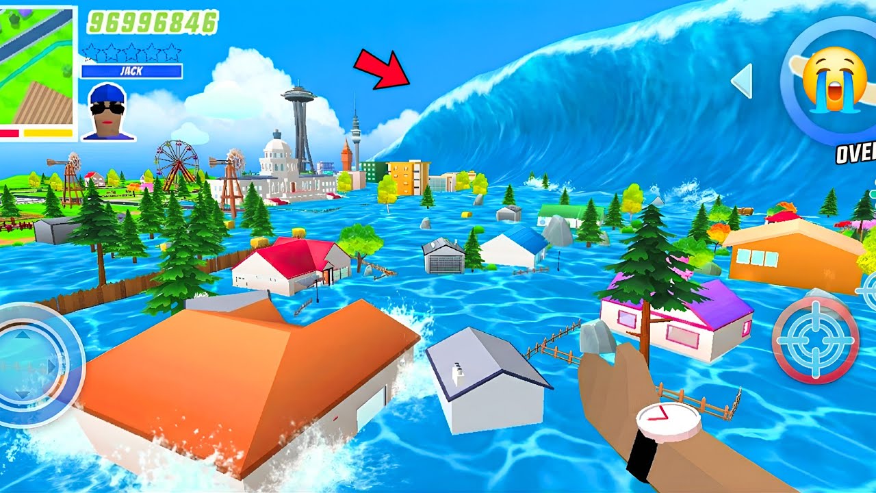 Jack Survived The BIGGEST TSUNAMI in Dude Theft Wars