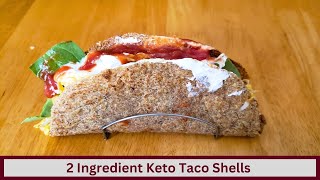 2 Ingredient Keto Crunchy Taco Shells (Nut Free, Gluten Free and Egg Free)