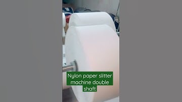 Double Shaft Single Drum Paper Slitter Rewinder(nylon paper 2*1 part running) #makeinindia #india