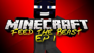 Minecraft Feed The Beast - S1E01 - Mining!