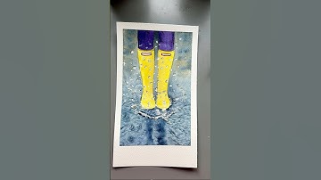 Use masking fluid to perfect watercolor paintings! #arttips #watercolorpainting #watercolortips