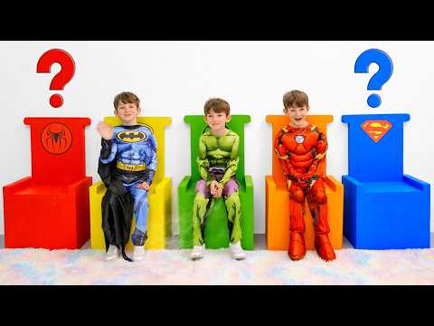 Hide-and-Seek at Superhero Kindergarten! Teacher Dad Searches