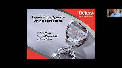 WEBINAR: An introduction to IP - Freedom to Operate (FTO)